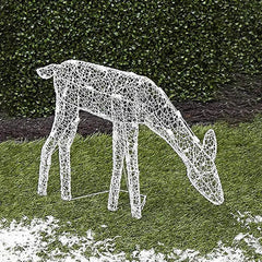 Lighted Christmas Deer Reindeer Family With Led Lights