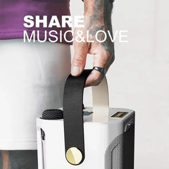 High Power Karaoke Bluetooth Speaker With Dual Microphone