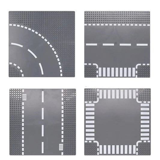 City Road Baseplate Block For Kids Diy Building