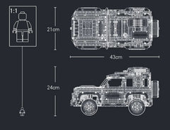 Technical Rover Defender Collector'S Building Blocks Set