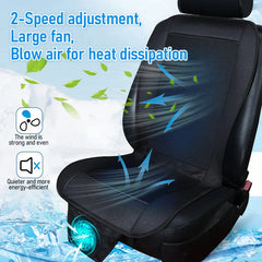 Spacer Car Cooling Seat Cushion-Fan System Black