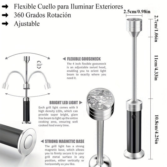 LED Grill Lights Magnetic Base BBQ Lamp
