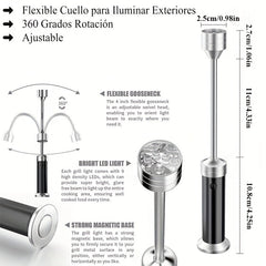 LED Grill Lights Magnetic Base BBQ Lamp