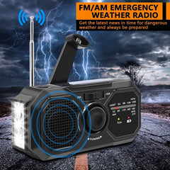 Emergency Radio Solar Hand Crank USB Power Bank