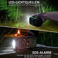 Emergency Radio Solar Hand Crank USB Power Bank