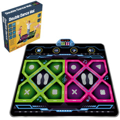 Double Dance Pad LED Rhythm Game Mat