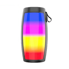 LED Lights Speaker with Powerful Bass Black