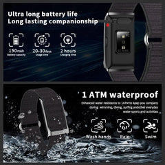 Smart Fitness Bracelet with 24H Heart Rate Black