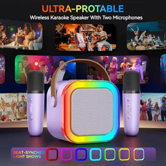 Wireless Mini Karaoke Machine with Microphones
