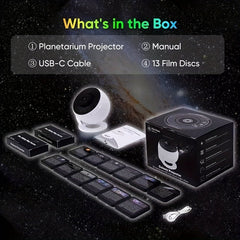 Galaxy Star Projector with 13 Discs USB
