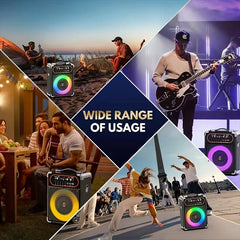 Wireless Karaoke Machine with Dual Microphones