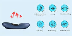 Electric Lumbar Massager with Heat & Vibration
