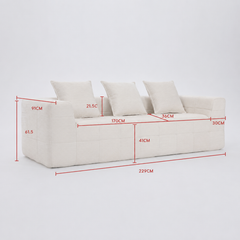 Monda 3 Seater Compressed Sofa