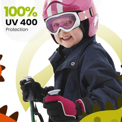 OutdoorMaster Kids Ski Goggles - Helmet Compatible Snow Goggles for Boys & Girls with 100% UV Protection-02VLT 46%-OM-6