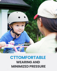 OutdoorMaster Youth & Kids Bike Helmet - Adjustable Multi-Sports Skateboard Helmet with Removable Liners for Balance Bike, Toddler Scooter, One Wheel Hoverboard-White-Small