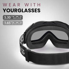 OutdoorMaster OTG Ski Goggles - Over Glasses Ski/Snowboard Goggles for Men, Women & Youth - 100% UV Protection-01VLT 10%-OM-5