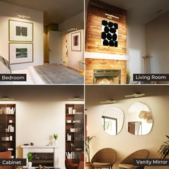Wireless Picture Lights for Wall, Battery Operated Wall Light for Painting Rechargeable CCT Rotatable Art Gallery Light with Remote Dimmable Timer for Artwork Frame Display Dartboard (Gold, 16inch)