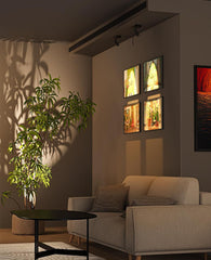 Zoomable Spot Lights Indoor, Rechargeable Picture Light with Remote, Dimmable CCT Spotlight for Wall Art, 6000mAh Uplights with Timer for Plant Artwork Painting Sofa Corner Black 2Pack