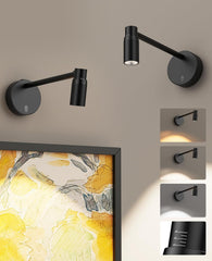 Zoomable Picture Light for Wall, Battery Operated Art Light for Paintings CCT Dimmable Spotlight for Wall Art Wall Light with Remote Control for Living Room Gallery Dartboard Bathroom 2PCS
