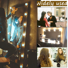 Hollywood LED Vanity Mirror Lights Kit, Dimmable Stick on USB Vanity Lights,Makeup Light Strip for for Bedroom, Dressing Room, Wedding, Party illuminating, CRI>90 (4000K Natural White 14 Bulbs 5V USB)