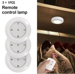 6 LED Light Set with Remote - Cool White for Cabinets & Displays