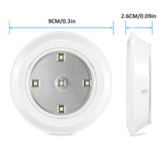 6 LED Light Set with Remote - Cool White for Cabinets & Displays