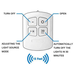6 LED Light Set with Remote - Cool White for Cabinets & Displays