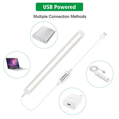 Led Under Cupboard Kitchen Lights, Dimmable Bar Cupboard Lights with Remote Control for Wardrobe,Cupboards, Closets, Display Cabinets(Natural White,2 Pack)