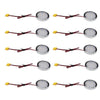 Under Cabinet LED Puck Lights, Slim Aluminum Round Flat LED Lights 2W 12V DC Hardwired 30cm Wire, Warm White 2700K, Ideal for Kitchen Counter, Closet, RV Camper & Marine Boat Interior Lighting (10 Pack)