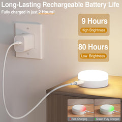 Puck Lights with Remote Control, 4-Pack Wireless Stick On Lights for Under Cabinet, Closet, Bedroom, Staircase & Bookshelf, 3000mAh Battery Operated Color Changing Lighting (RGB&CCT)