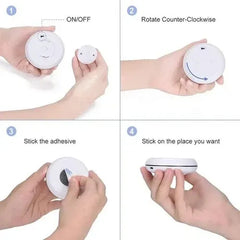 USB Rechangeable RGBW LED Cabinet Light Puck Lights 16Colors Timmer Remote Control 6 Pack