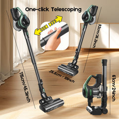 46Kpa Strong Suction, Lightweight Handheld Vacuum Cleaner, 2500mAh Removable Battery with Wall Charger for Home, Hard Floors, Blankets And Pet Hair.