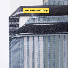 Extra Durable Magnetic Fly Screen Door Anti Mosquito Screen Mesh Curtain Grey-150x240cm