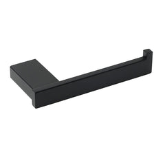 Matt Black Square Cubic Toilet Paper Roll Tissue Roll Holder Rack Wall Hook Kit