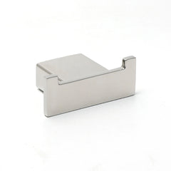 Chrome Square Robe Hook Clothes Towel Holder Bathroom Wall Mounted Hanger Kit