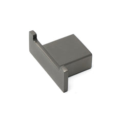Gun Metal Square Robe Hook Clothes Towel Rack Holder Wall Mounted Double Hanger