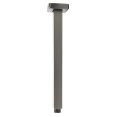 Gun Metal Square 8" Rainfall Shower Head 300mm Ceiling Dropper Arm Bath Set WELS