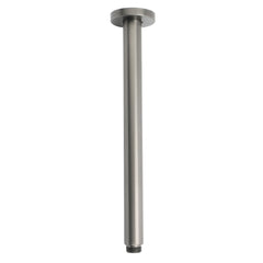 WELS Gun Metal Round 8" SUS Rainfall Shower Head 300mm Ceiling Dropper Arm Set