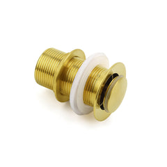 Watermark 32mm Pop Up Push Waste Plug No Overflow Basin Sink Drain Brushed Gold