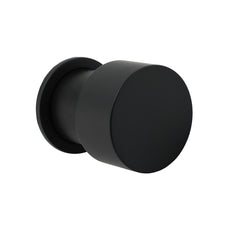 Matt Black Round Knob Concealed Shower Mixer Valve Hot Cold Water Switch Tap Kit