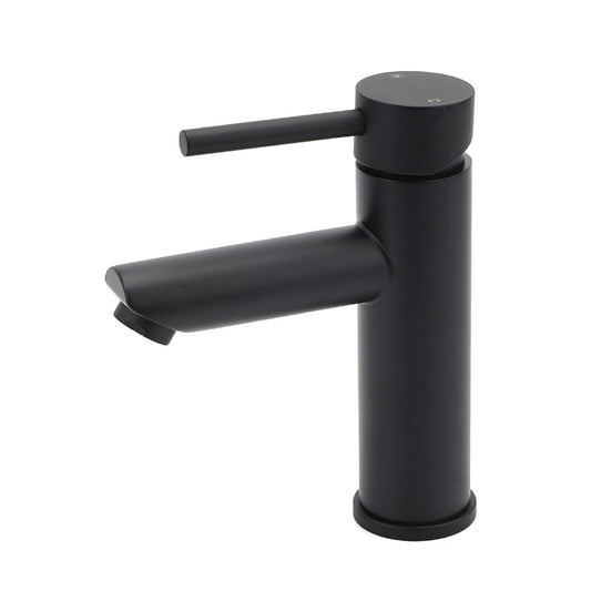 WELS Black 7.5L/min Kitchen Laundry Round Basin Mixer Vanity Sink Faucet Tap Set