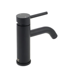 WELS Kitchen Laundry Round Standard Basin Mixer Vanity Sink Faucet Tap Black Set