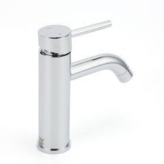 WELS Round Curve Kitchen Laundry Short Basin Mixer Vanity Sink Faucet Tap Chrome