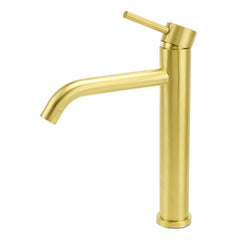 WELS Brushed Gold Tall Kitchen Laundry Basin Mixer Vanity Sink Faucet Tap Bath