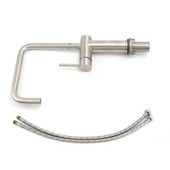 WELS 6L/m Kitchen Laundry 360º Swivel Sink Mixer Faucet Tap Spout Brushed Silver