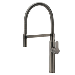 WELS Gun Metal Stainless Steel Pull Out Swivel Kitchen Mixer Sink Tap Spout Faucet