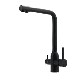 Matt Black 3 Ways Kitchen Mixer Tap Pury Water Sink Faucet 360 Swivel Spout Outlet