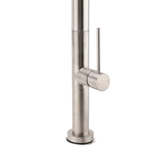 WELS Brushed Nickel Round Pull Out 2 Modes Spout Kitchen Sink Tap Laundry Mixer