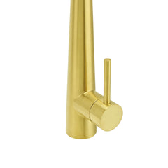 Brushed Gold Pull Out Kitchen Sink Tap Basin Mixer Faucet 2 Mode Spraying Spout