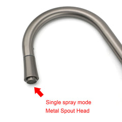 WELS Gun Metal Grey Pull Out Kitchen Sink Tap Basin Mixer Faucet Flexible Spout